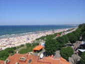 Ustka - Widok z latarni na pla��.